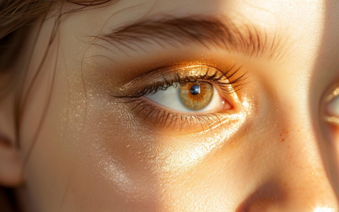 Les secrets des yeux marron clair : signification, maquillage et mode.